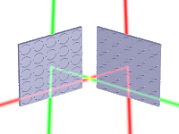 extrinsically chiral mirror experiments showing optical activity of opposite sign